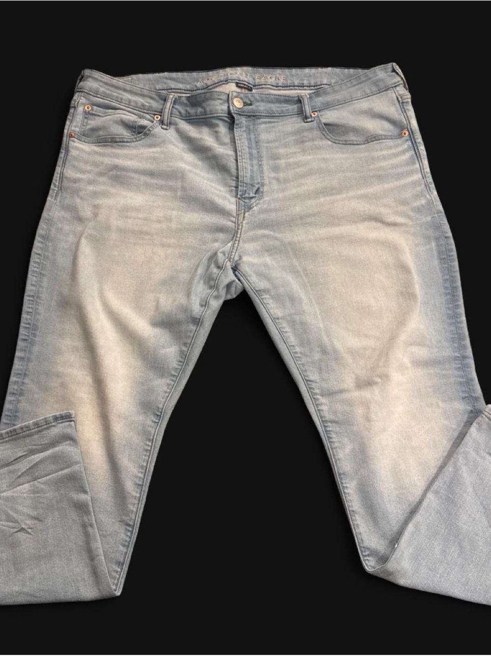American Eagle Outfitters Athletic Slim Jeans - Faded Light Blue